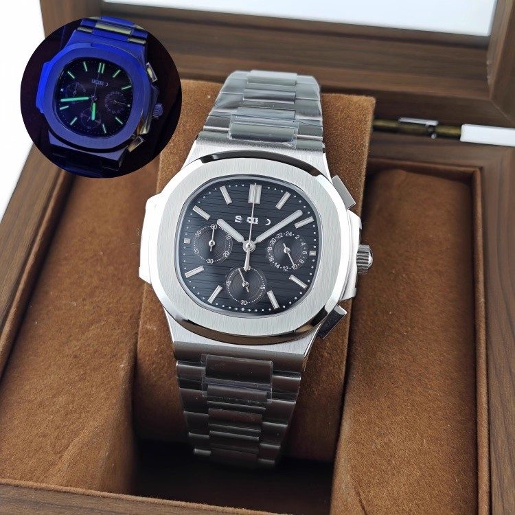 Sautilus Chrono Acier Noir