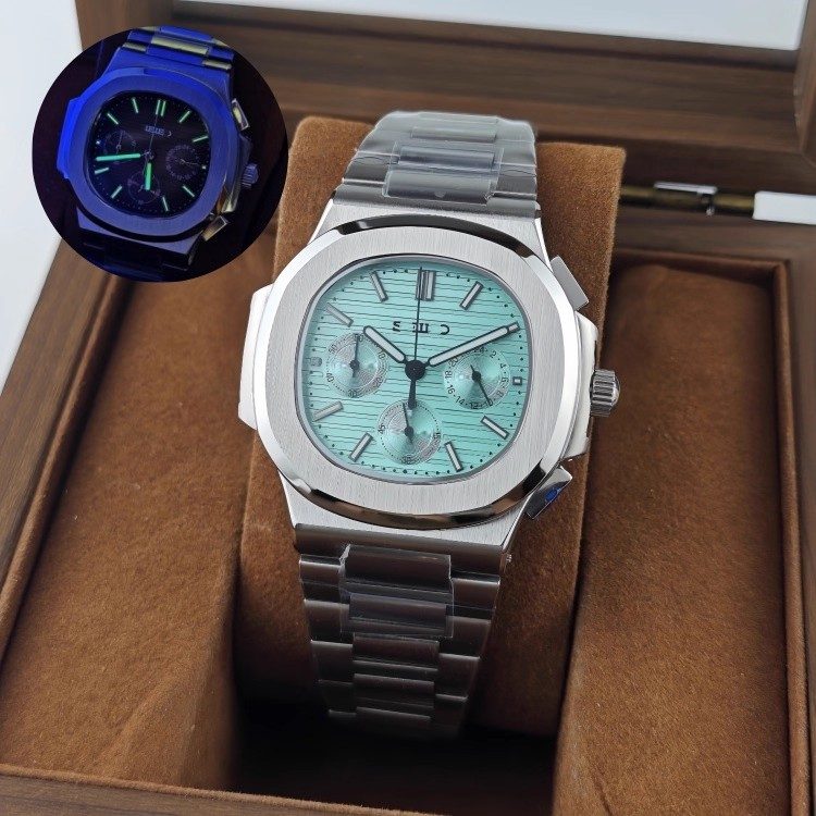 Sautilus Chrono Acier Tiffany