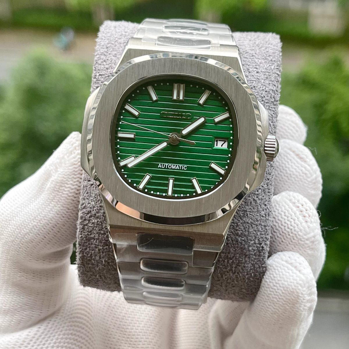 Sautilus Acier Vert