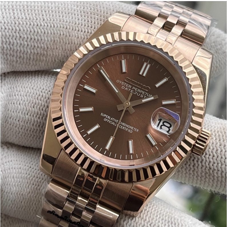 SeikoJust Or Rose Jubilee Brun