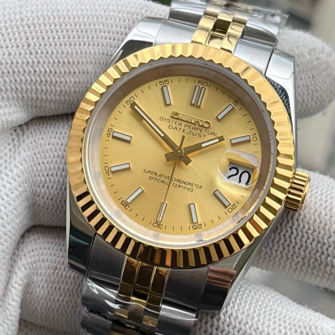 SeikoJust Acier Or Jubilee Or