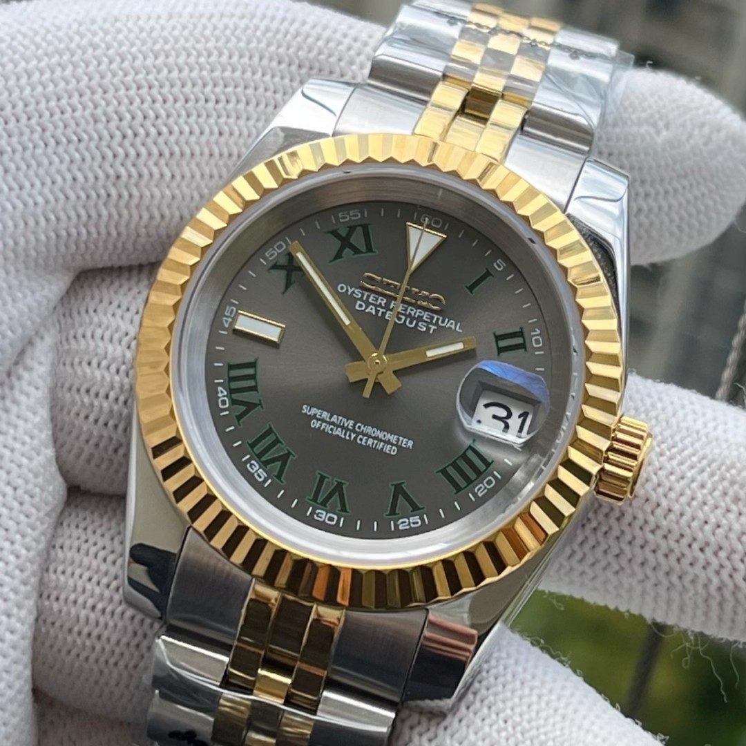 SeikoJust Acier Or Jubilee Wimbledon Gris