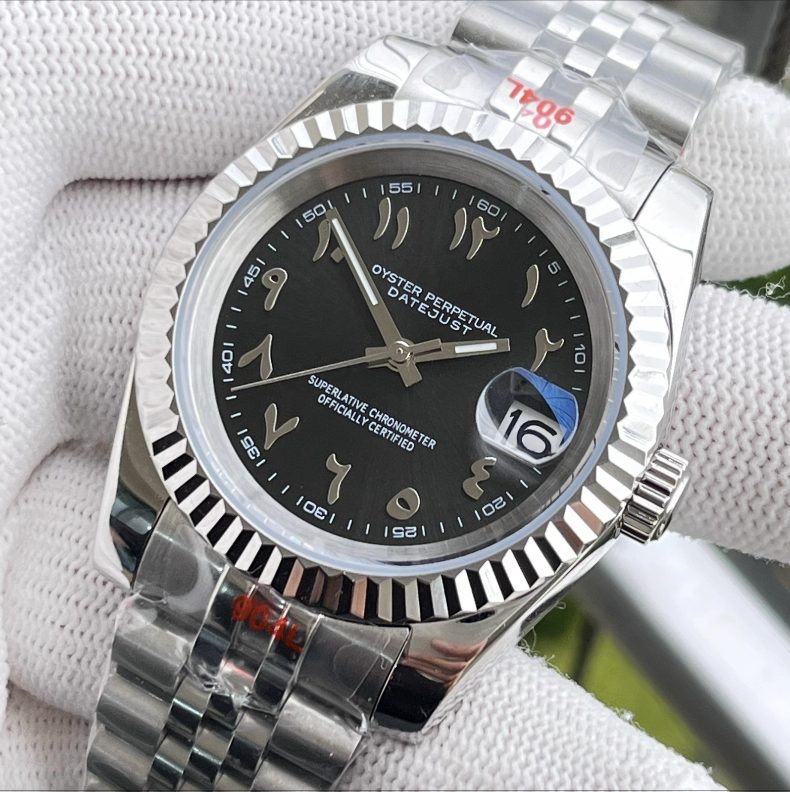 SeikoJust Acier Jubilee Arabic Noir