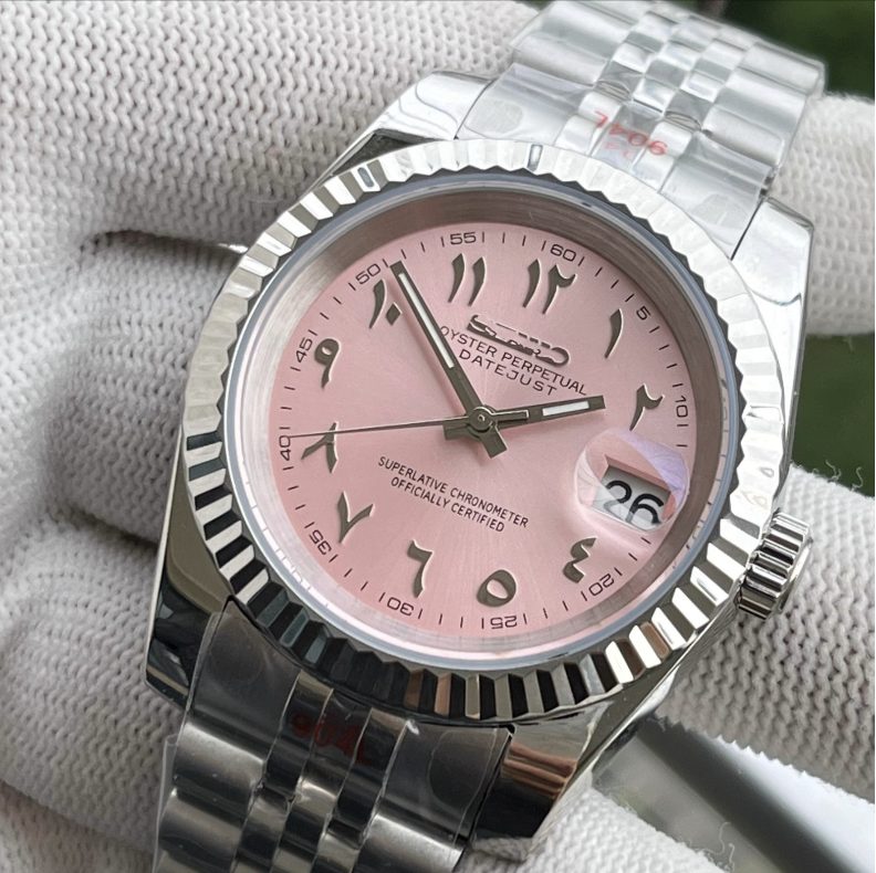 SeikoJust Acier Jubilee Arabic Rose