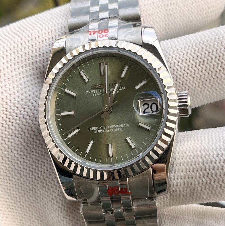 SeikoJust Acier Jubilee Olive